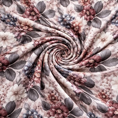 Image of Skyla 7D Bedsheet Double Bed Super King Size with 2 Pillow Covers | Size 108 x 108 Inch | 260 TC Cotton Floral Breathable | Super Soft Printed Embossed Coca
