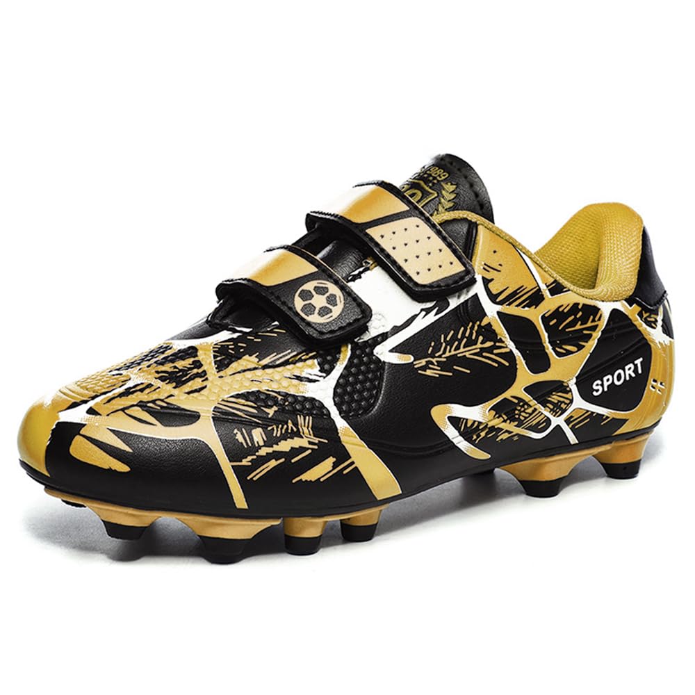 Woflebel Fußballschuhe Kinder Fussballschuhe Jungen Mädchen Outdoor Trainingsschuhe Sportschuhe Kunstrasen Spikes Unisex 28-37EU