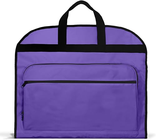 Miniatura 3 de DALIX 39" Bolsa de ropa Trajes Vestidos Ropa Plegable Zapato Bolsillo en Púrpura