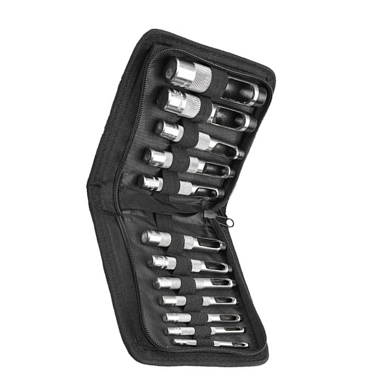 Jazuaiao 12/15 Pcs Leather Working Hollow Hole Punched Set Craft Working Tool Hole Punched Set 3mm-25mm
