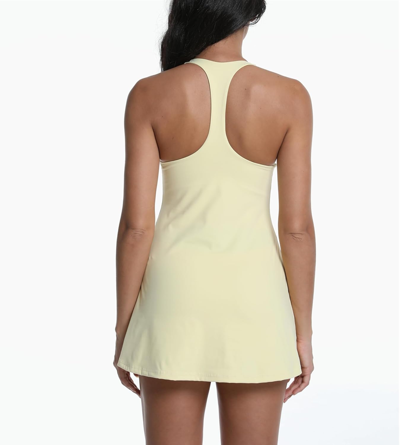 Womens Tennis Dress Built in Shorts Athletic Golf Active Workout Dress with Pockets - Image 2