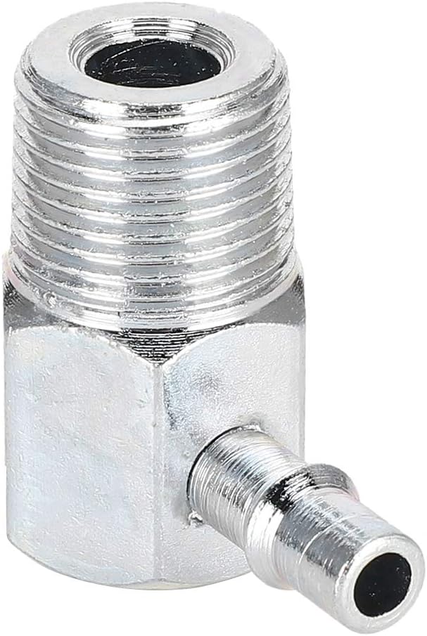 Yctze Intake Manifold Vacuum Fitting 90° 3/8NPT1/4 Hose Nipple Car