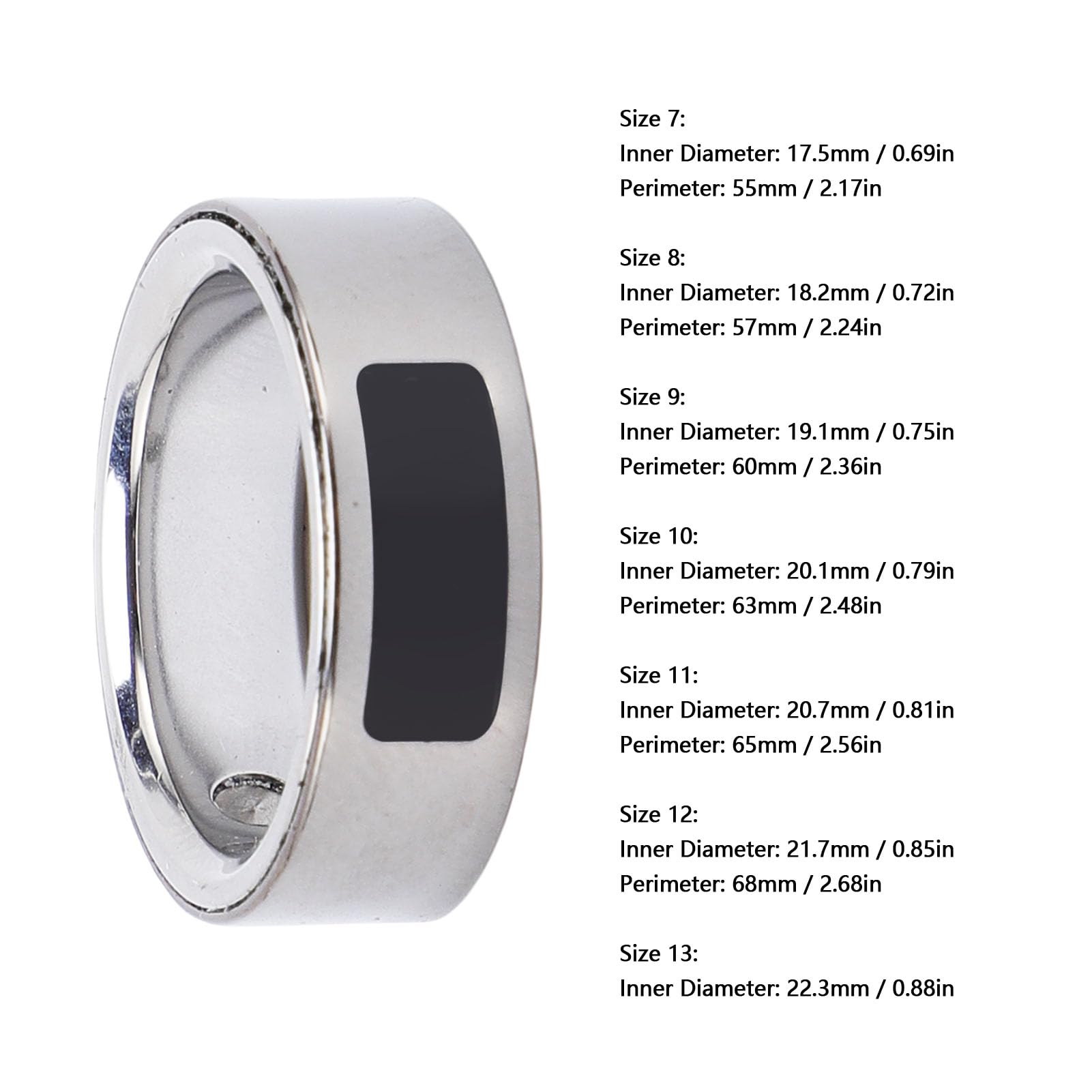 Smart Ring, Touchscreen-Fitness-Tracker mit Schrittzähler und Sportmodi, für Männer und Frauen Beim Duschen, Schwimmen, Schnorcheln