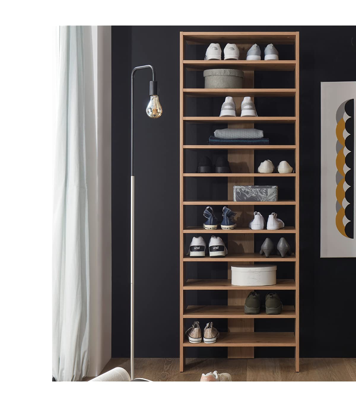 Casâme Copy of Etagere Murale 5 Planches Bois Naturel