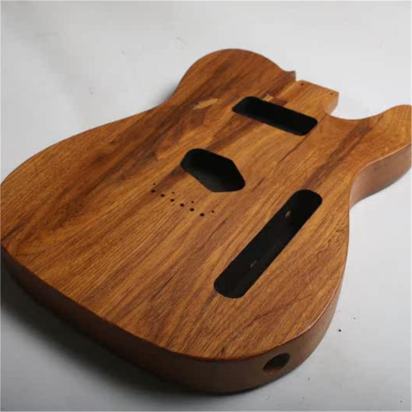 Unfinished Guitar Body Carbonized Swamp Ash Center Split Body For TL Electric Guitar