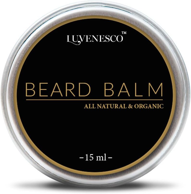 All Natural & Organic Beard Balm By Luvenesco. Daily beard Conditioner that Promotes Healthy Beard Growth โ Natural Beard Care for Men โ 15 ml