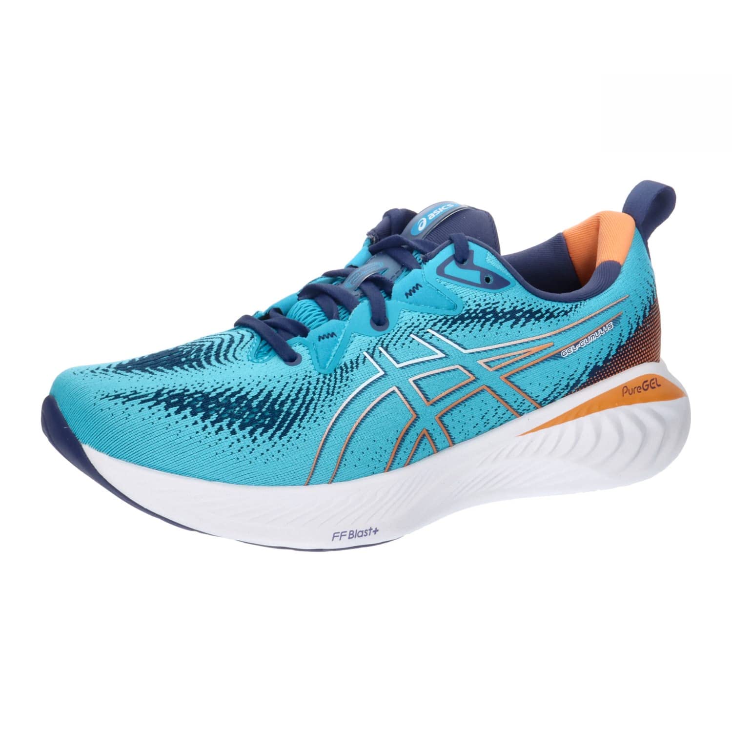 ASICS Cumulus 25 Hombre Zapatos para Correr Blanco Negro