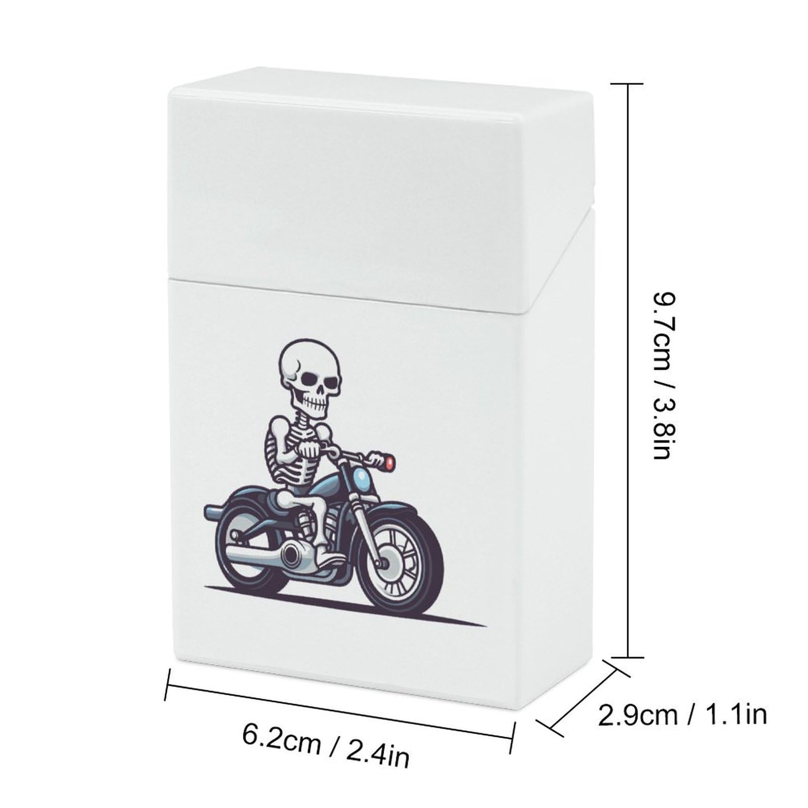 Amazon.com: Motorcycle Rider Cigarette Case Box Flip Open Waterproof Cigarette  Holder Box for Men and Women : Health & Household