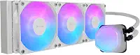 Cooler Master Cooler líquido de CPU MasterLiquid ML360 Illusion Close-Loop AIO, cúpula translúcida, bomba de câmara dupla de 3ª geração, radiador 240, halo duplo MF120 para AMD Ryzen/Intel 1200/1151