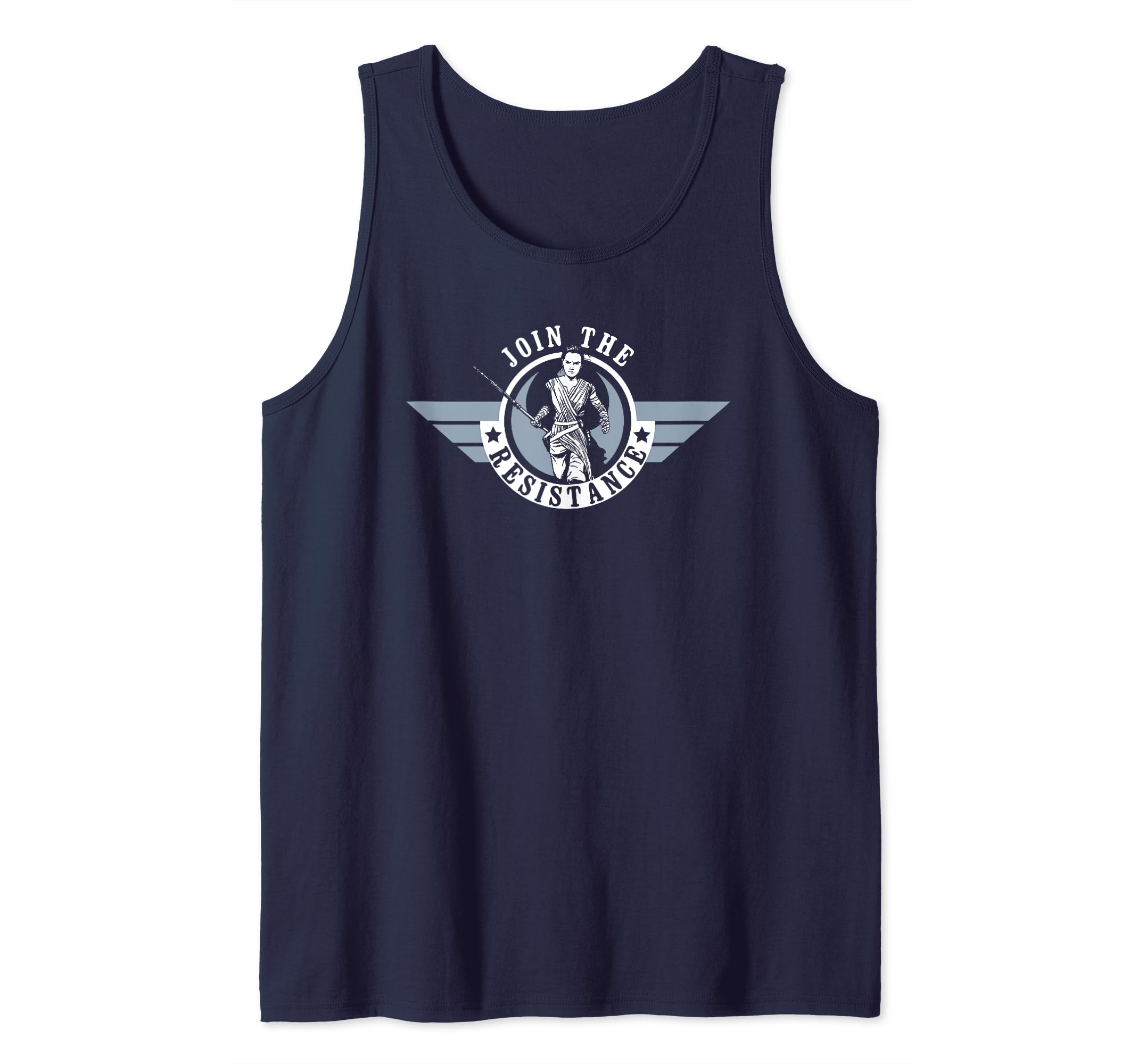 Star Wars Rey Episode 7 Join the Resistance Tank Top, Blue