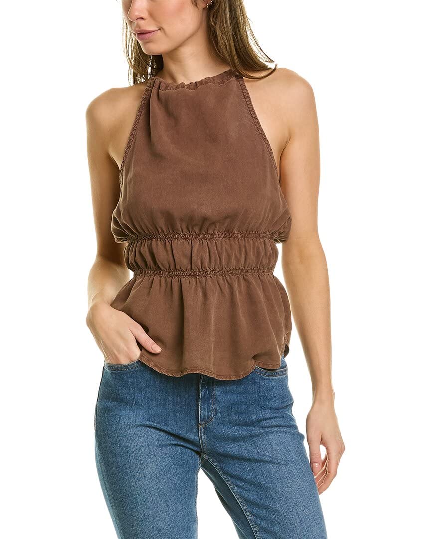 Bella DahlSmocked Waist Halter Top