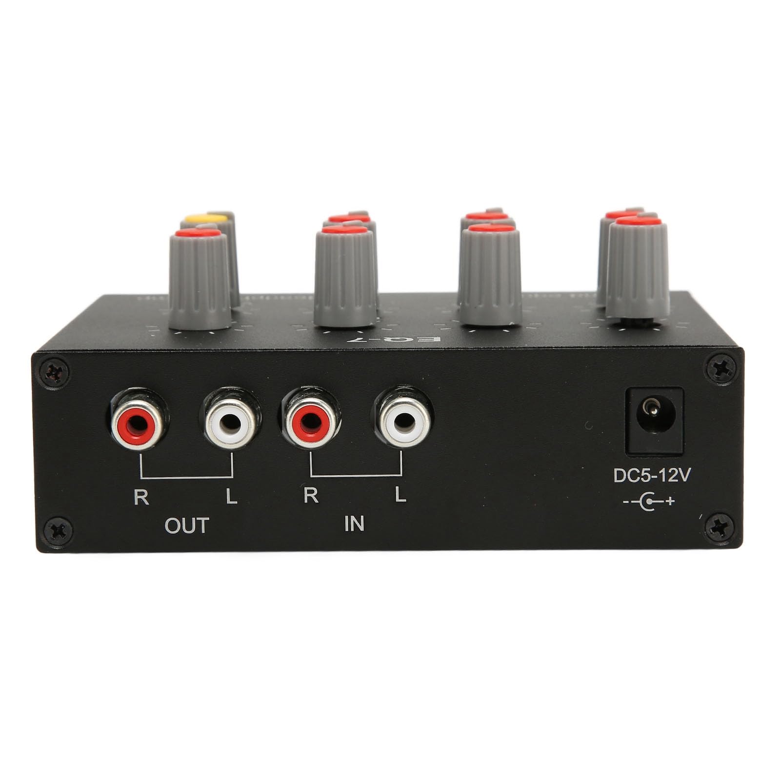 7-Band-Sound-Equalizer, Ausgang, Eingang, 12 DB, Hohe Basseinstellung, Zweikanal-Digital-Equalizer, Autoelektronik