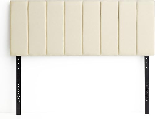 Miniatura 117 de LUCID - Cabecera tapizada de altura media, capitoné de diamantes, acolchado poliéster, altura ajustable 34 a 46 in, fácil montaje compatible