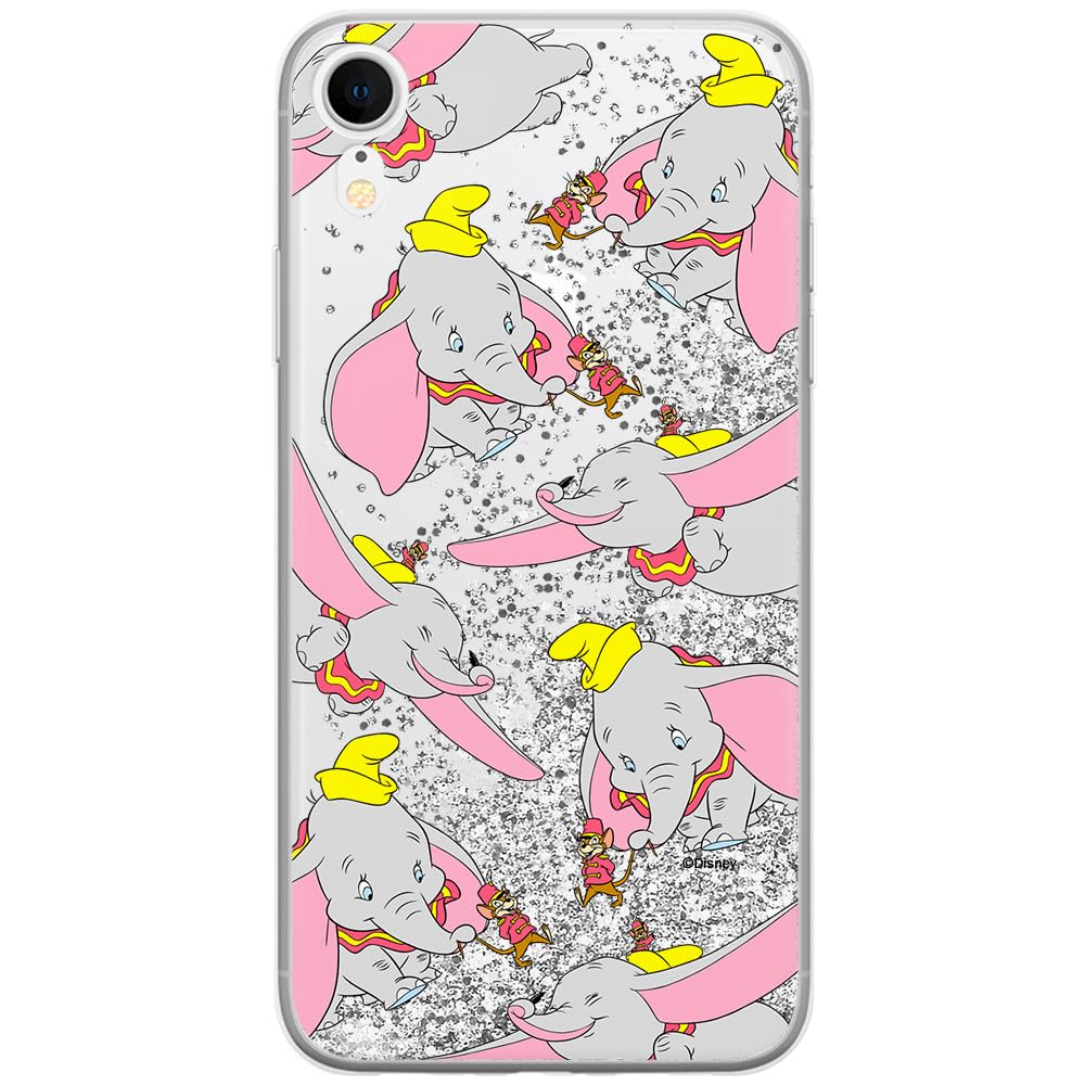 ERT GROUP mobile phone case for Apple Iphone XR original and officially Licensed Disney pattern Dumbo 016 optimally adapted to the mobile phone, with glitter overflow effect