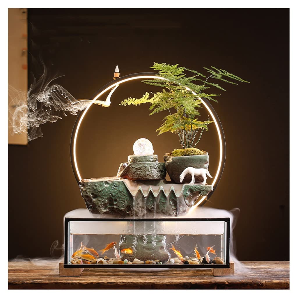 BHGFYXBS Tea Pet Creative Tumbler Guan Gong Color-Changing Tea Pet Character Ornaments Tea Play Chinese Tea Room Desktop Decorations Tea Pet Statue Ornament,With Nebulizer