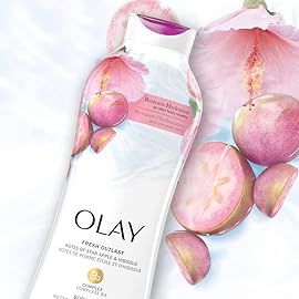 Olay Fresh Outlast Body Wash, Star Apple & Hibiscus, 22 fl oz, Pack of 4