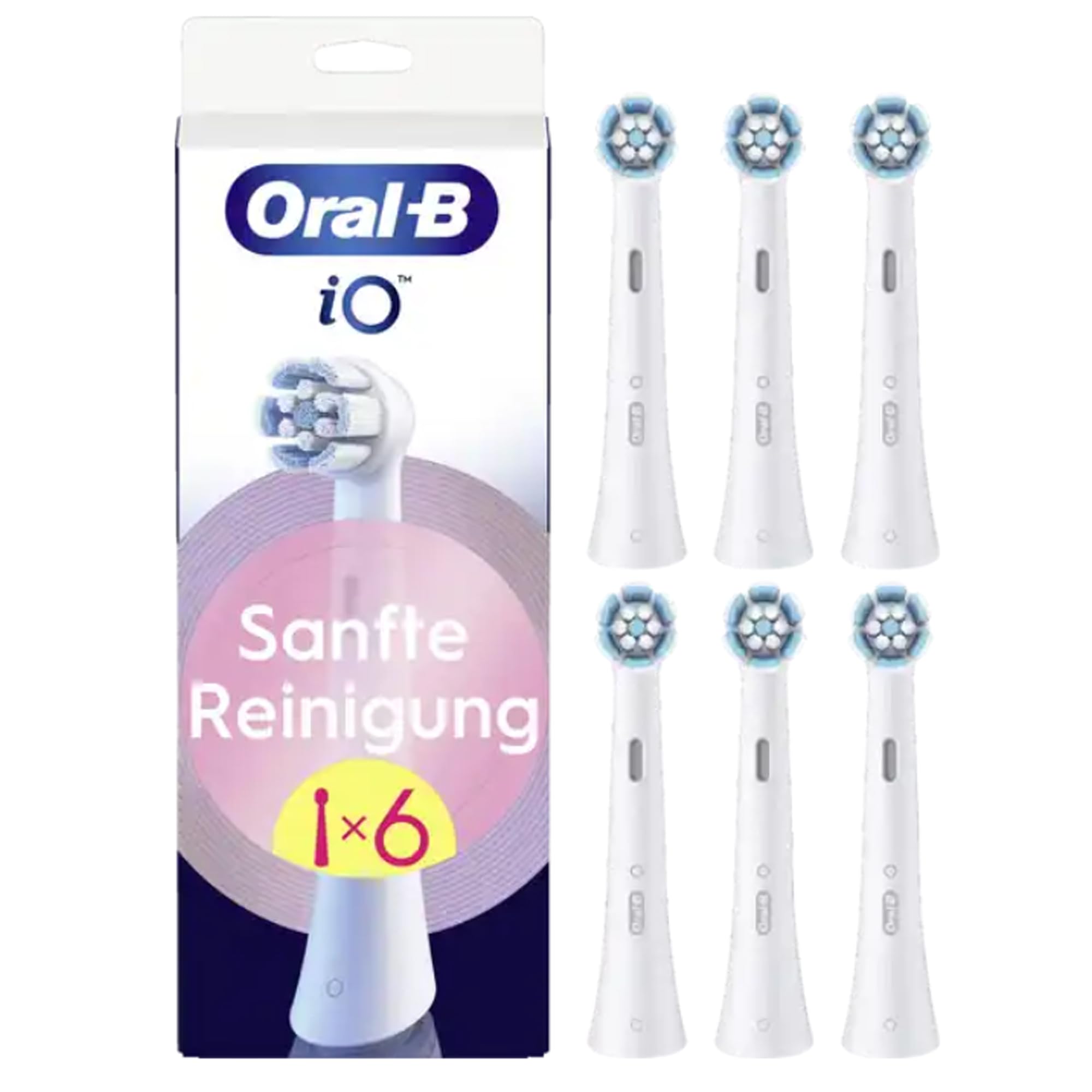 Oral-B iO delikatne czyszczenie – oryginalne końcówki do elektrycznych szczoteczek do zębów Oral-B iO – głowice do szczoteczki, końcówki do szczoteczki do zębów, wymienne szczoteczki do wrażliwych