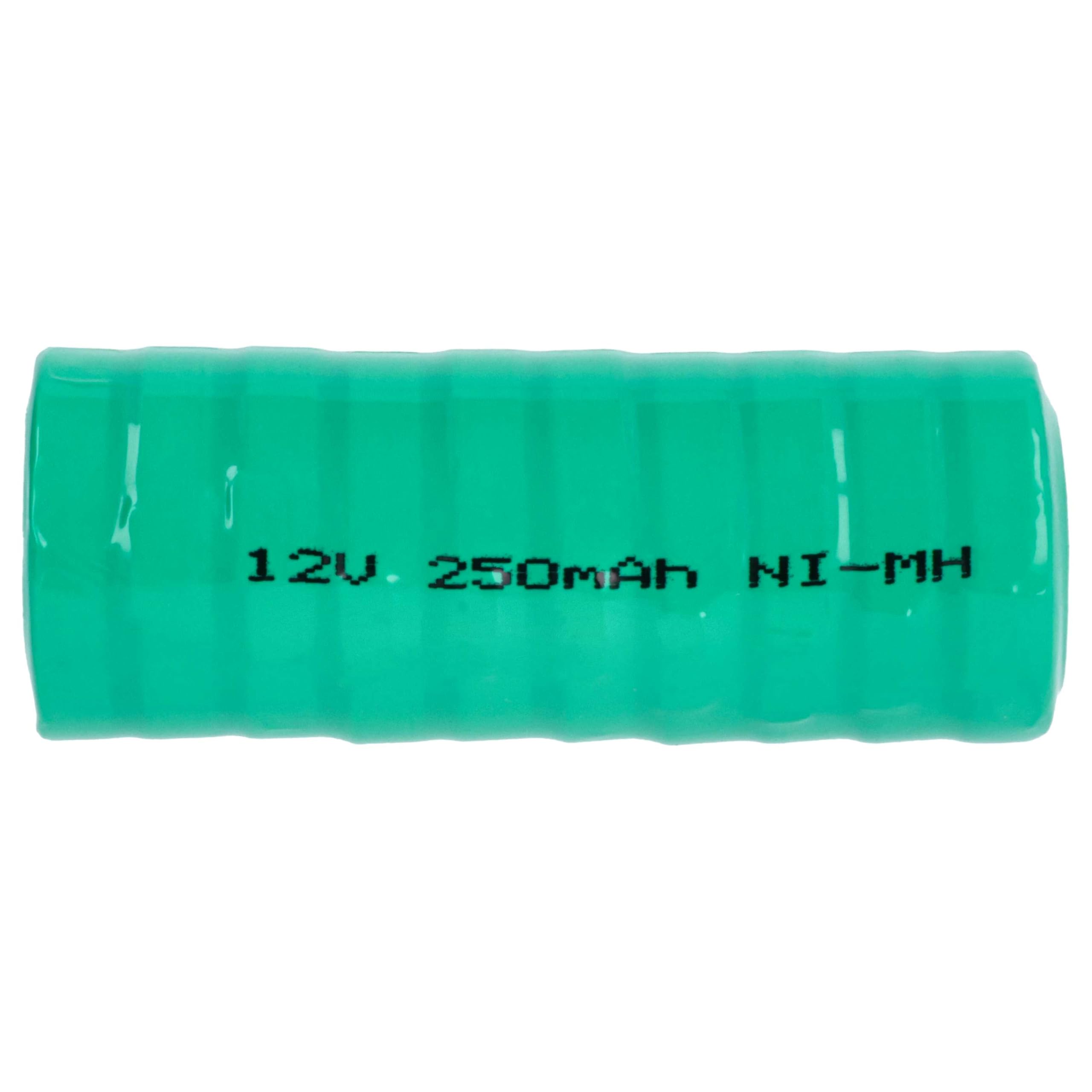 vhbw 10x NiMH Batería de botón de Repuesto Tipo V250H 250 mAh 12 V Compatible para lámparas solares, etc.