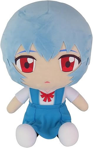 Great Eastern Entertainment Evangelion Nueva Película - Uniforme Rei Ayanami Sentado Felpa 12" H