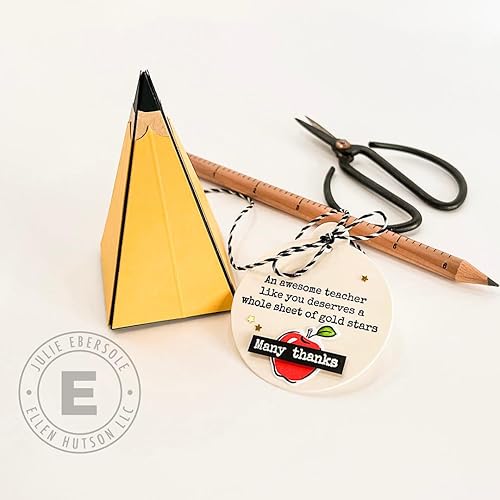 Miniatura 6 de Ellen Hutson, Essentials by Ellen, caja piramidal troquelada, caja de regalo, regalo, bricolaje, boda, ducha, cumpleaños, manualidades, fabricación