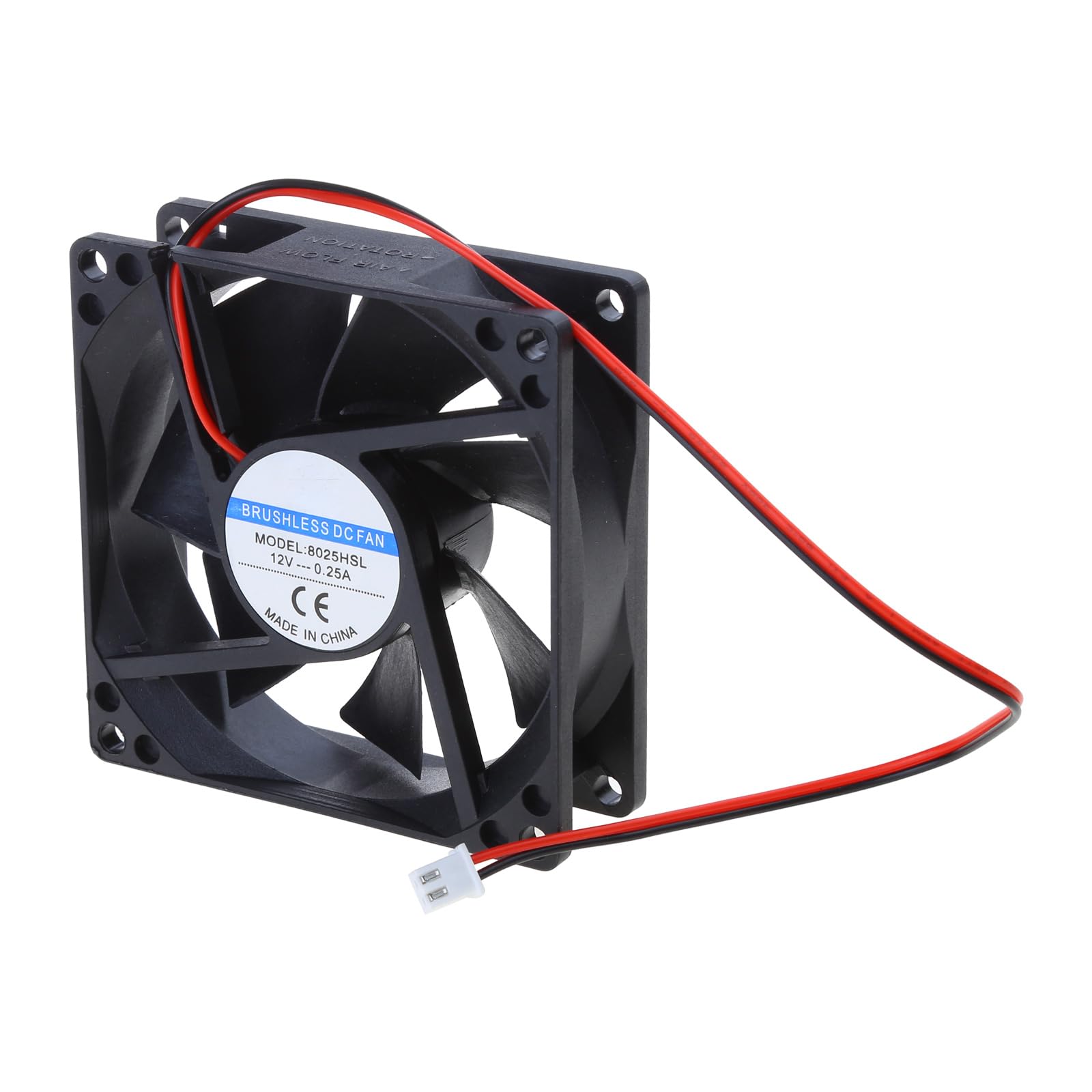 Maxtonser 80mm Sleeve Bearing Cooling Fan 12V 2Pin 8025 Brushless Quiet for 3D Printer Computer for Case