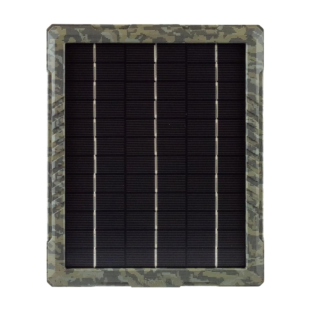 ICUserver icusun Solar-Panel für Wildkameras - 5,4 Watt - sicherbar und wetterfest - inkl. Ladegerät