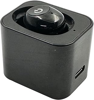 Balson AK-681 Wireless Rechargeable ITE Hearing Aid - Personal Sound Amplifier for Crystal Clear Audio, Suitable for Mild to Moderately Severe Hearing Loss (Black, For Single Ear, With Dry Kit)