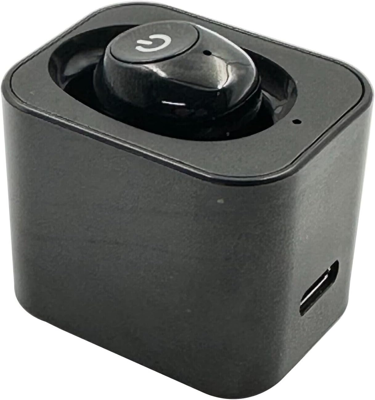 Balson AK-681 Wireless Rechargeable ITE Hearing Aid - Personal Sound Amplifier for Crystal Clear Audio, Suitable for Mild to Moderately Severe Hearing Loss (Black, For Single Ear, With Dry Kit)