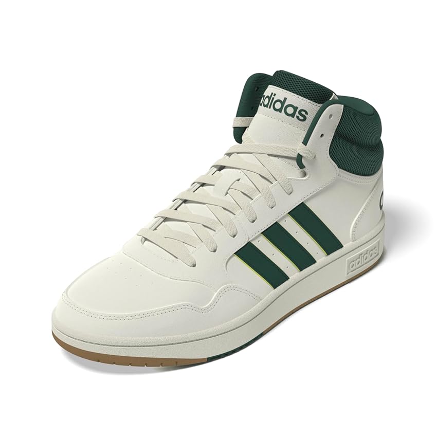 Immagine del prodotto adidas Hoops 3.0 Mid, Sneakers Uomo, Core White Collegiate Green Gum4, 37 1/3 EU