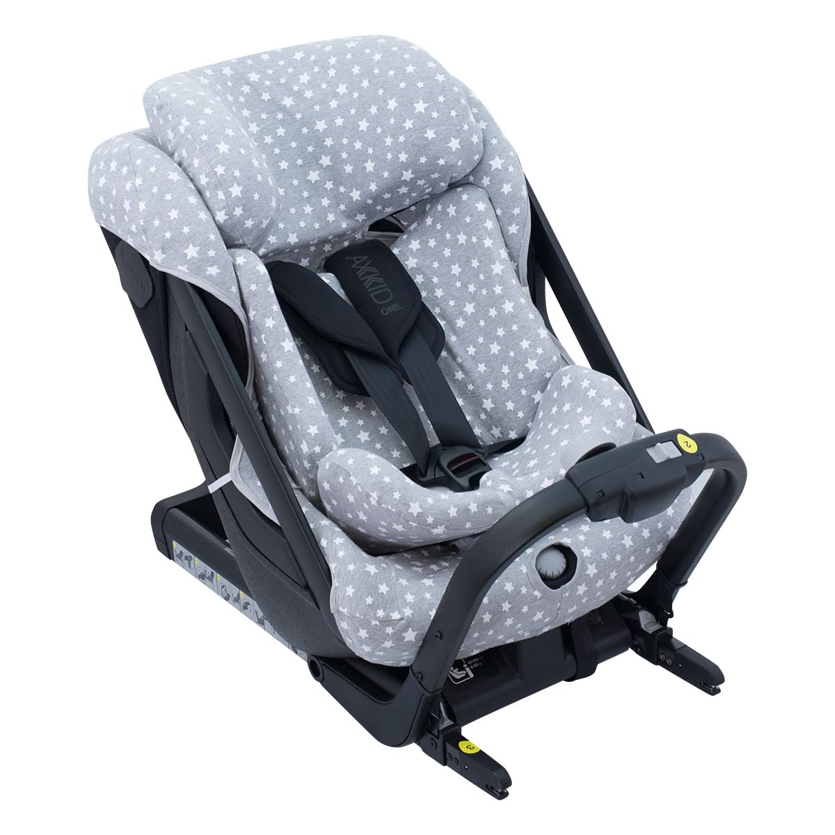 JYOKO Kids Funda de Algodón para Silla de Coche Compatible con Axkid One (White Star)