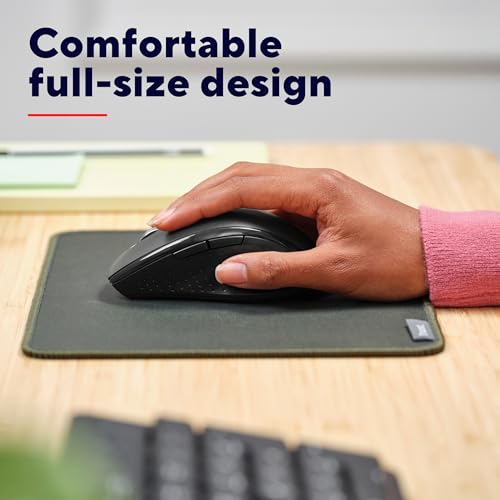 Trust Sura Draadloze Muis voor Laptop/Computer/Mac, 800-1200 DPI, 6 Knoppen, Dradloos Bereik 10m, Optische Sensor, USB-microreceiver, Rechtshandig Gebruik, Wireless Mouse voor Dell Macbook, Zwart - Afbeelding 4