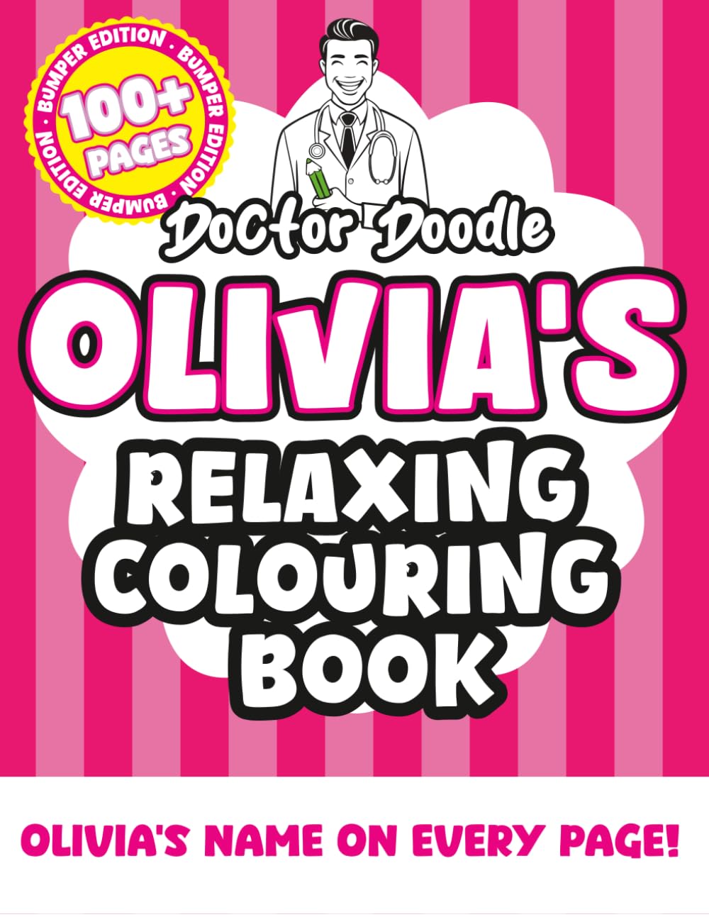 Olivia's Relaxing Colouring Book: Relaxing Patterns and Illustrations for All Ages (Relaxing personalised colouring books)