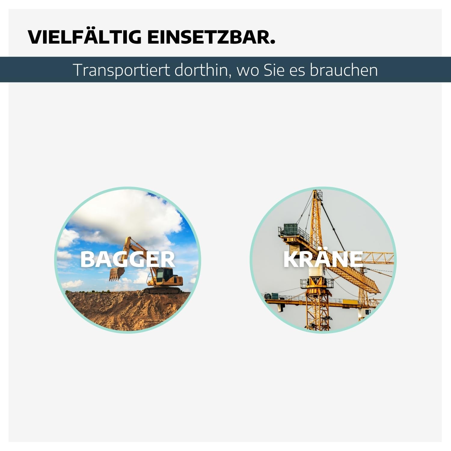 Dreistrang-Kettengehänge 6 mm GK 10 I 1,5 m Lange Anschlagkette Baustelle I Bagger-Zubehör I Traglast 3000kg (0°-45°) & 2120kg (45°-60°) nach EN818-4 I Kettengehänge 3-Strang