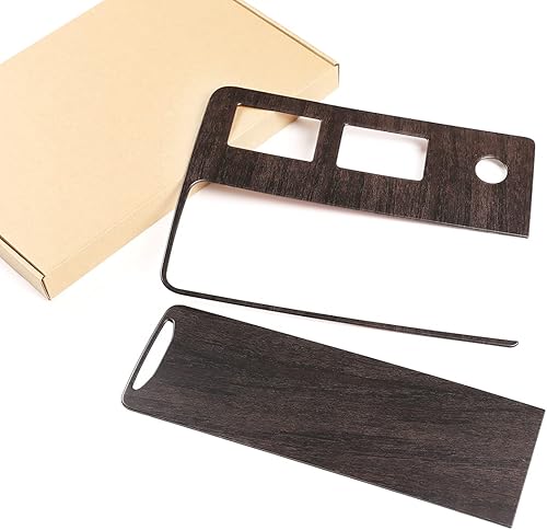 Miniatura 4 de YIWANG LHD para Land Rover Discovery 5 2021-2022 ABS Panel de engranajes de control central del coche decorativo Marcos Cubiertas etiqueta engomada