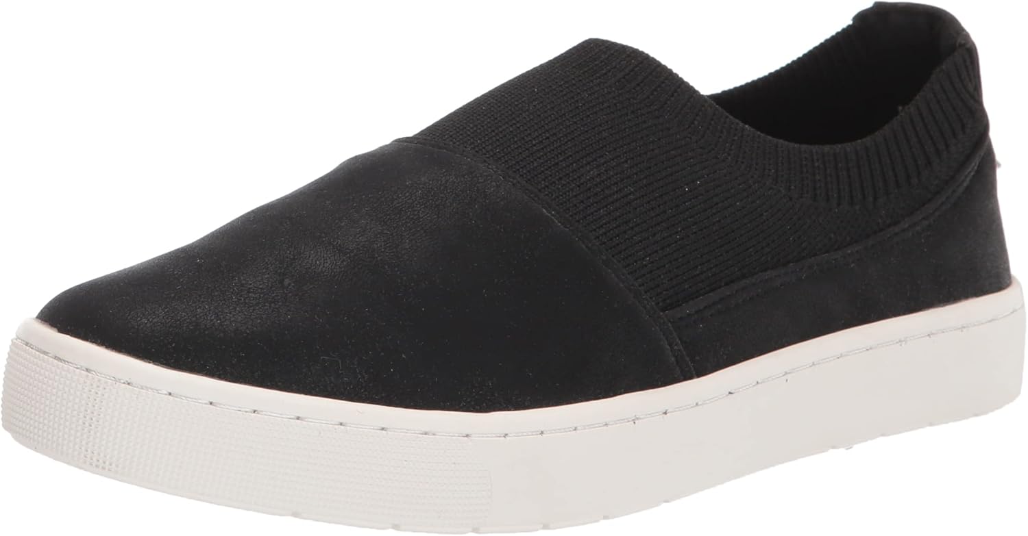 Bella Vita Women's Veanna Athleisure Sneaker, Black/Knit, 9 X-Wide