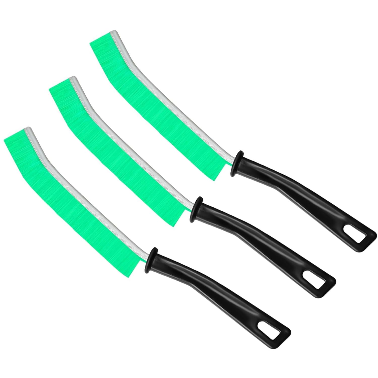 Qilerongrong Green Crevice Cleaning Brush, Bathroom Tile Groove Gap Cleaning Brush,Bathroom, Toilet, Kitchen, Window Door Groove And Crevice Deep Cleaner Brush (Green)