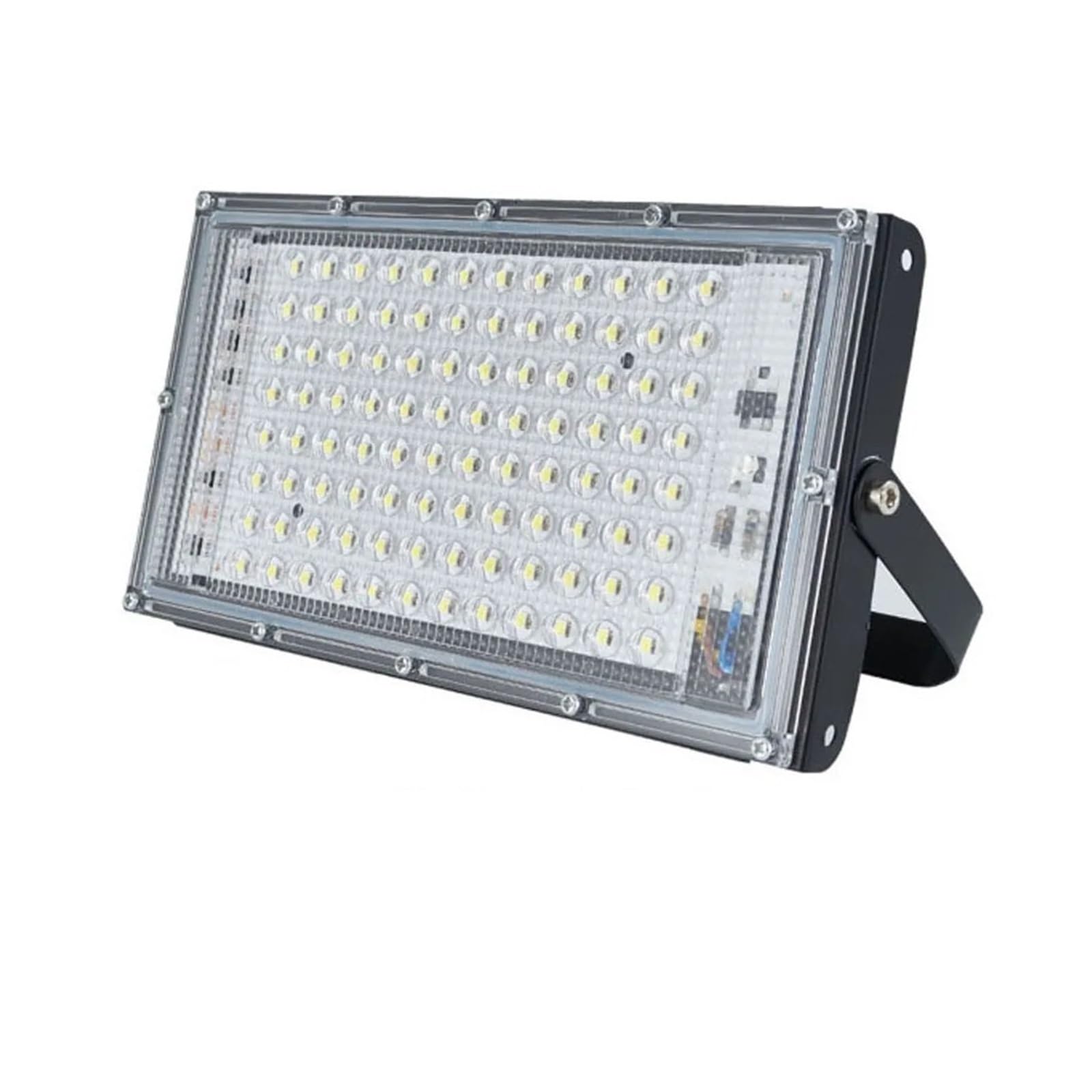 LLOOPK LED Flood Light, 2pcs 50W 100W Led Flood Light Outdoor Waterproof Floodlight Spotlight IP65 LED Street Lamp Landscape Lighting(WhiteLight,100W)