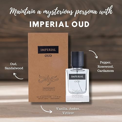 Miniatura 6 de Imperial Oud para hombre EDP - Eau De Parfum de 17fl oz con caja de regalo magnética perfecta para regalar cesta de regalo de Navidad caja de regalo