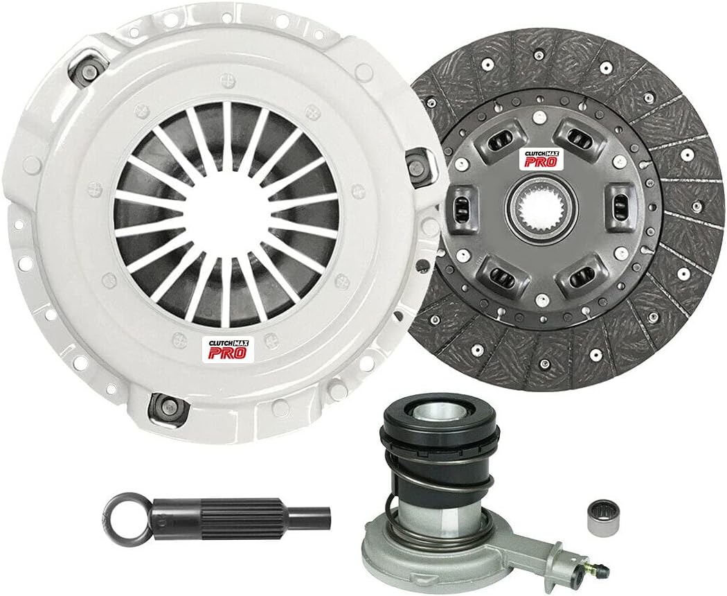 ClutchMaxPRO Heavy Duty OEM Clutch Kit with Slave Cylinder Compatible with 1986-1987 Ford Aerostar 1985-1987 Ford Bronco II Ford Ranger 2.0L 2.3L 2.8L 2.9L 3.0L (CP07048HDWS-CK)
