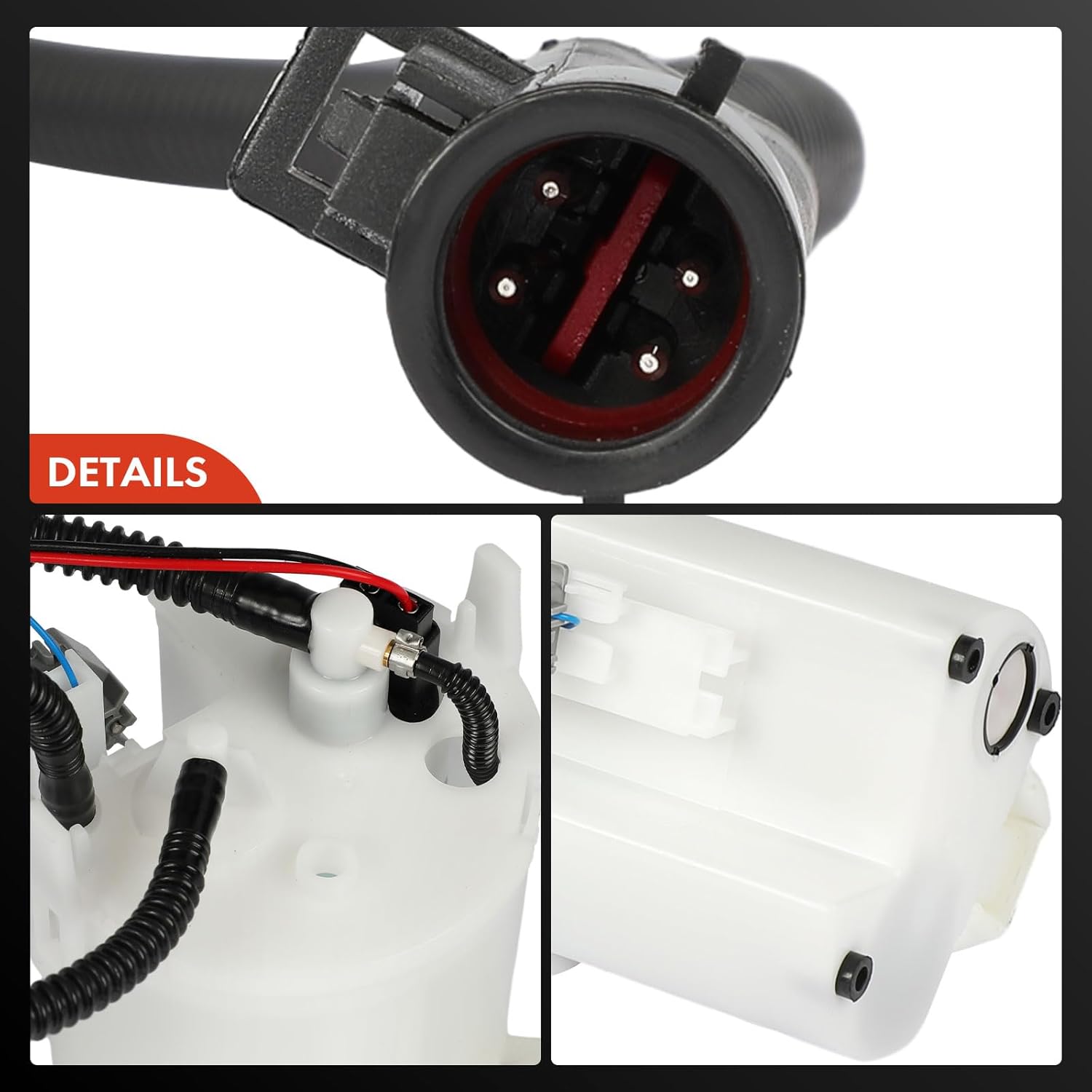 A-Premium Rear Side Electric Fuel Pump Module Assembly with Sending Unit Compatible with Ford F-250 F-350 F-450 F-550 Super Duty, 1999, V8 5.4L, V10 6.8L, w/o California