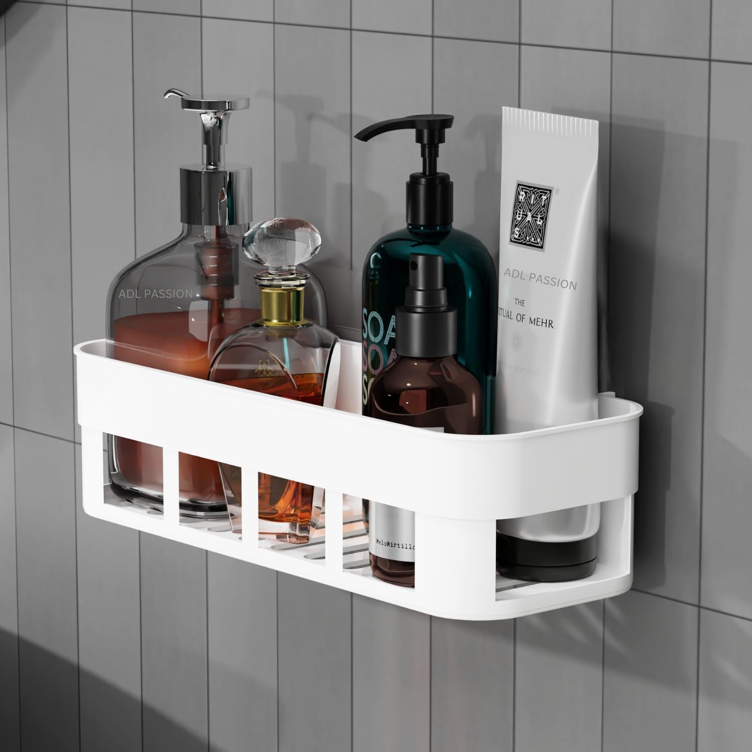 Bathroom Organiser, Self Adhesive Bathroom Shelf for Wall, Washroom Organizer, Bathroom Rack Stand Without Drilling (1)-image-28