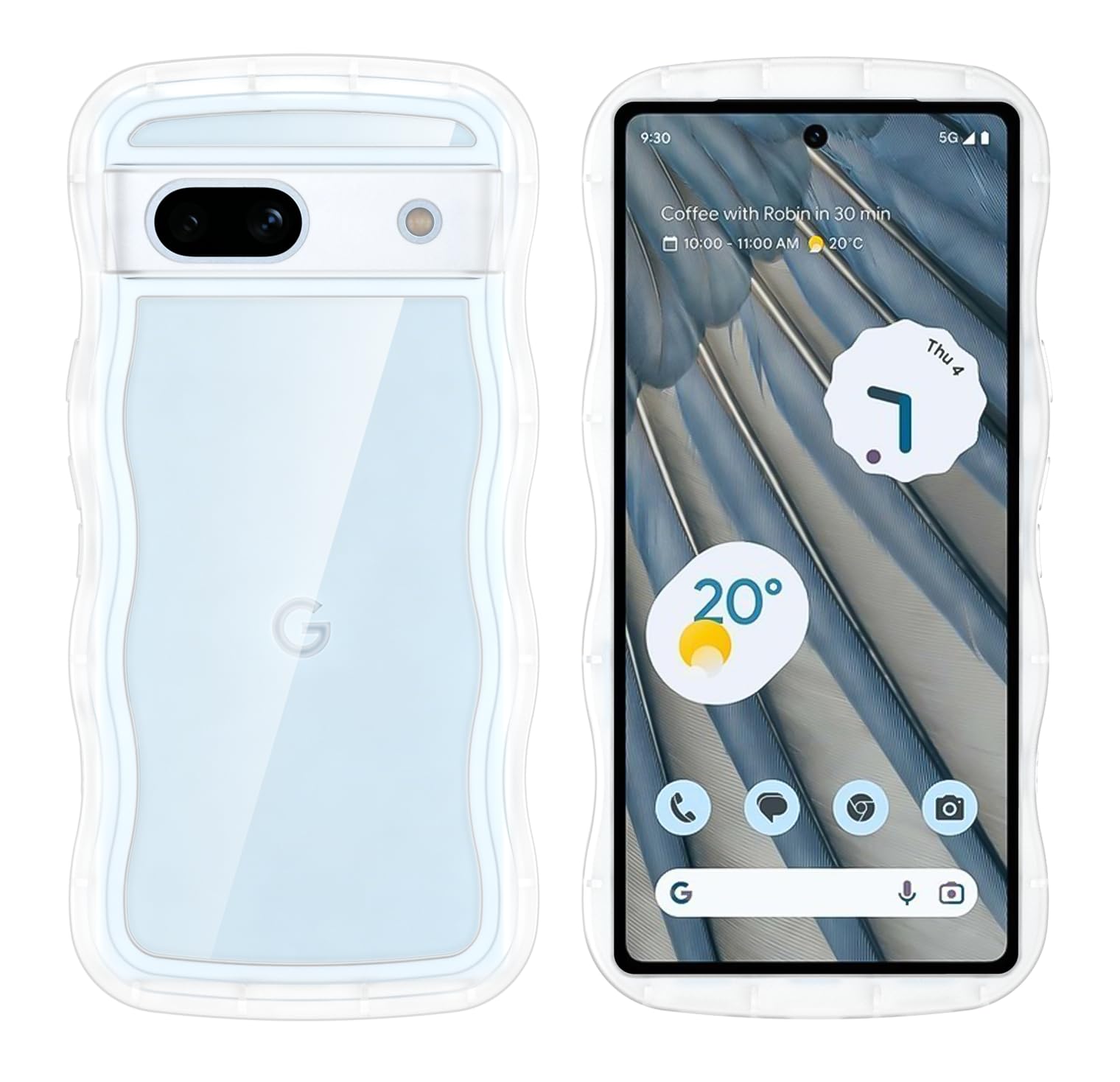 【Newnugds】Google Pixel6A ケース 韓国 おしゃれ シンプル 波状エッジ ピクセル6A ソフト TPU うねうね 純透明 創意 超軽量 薄型 スマホケース 黄ばみなし 指紋防止 擦り傷防止 全面保護 ピクセル6A ケース 衝撃吸収 ワイヤレス充電対応 ストラップホール付き グーグルピクセル6A カバー