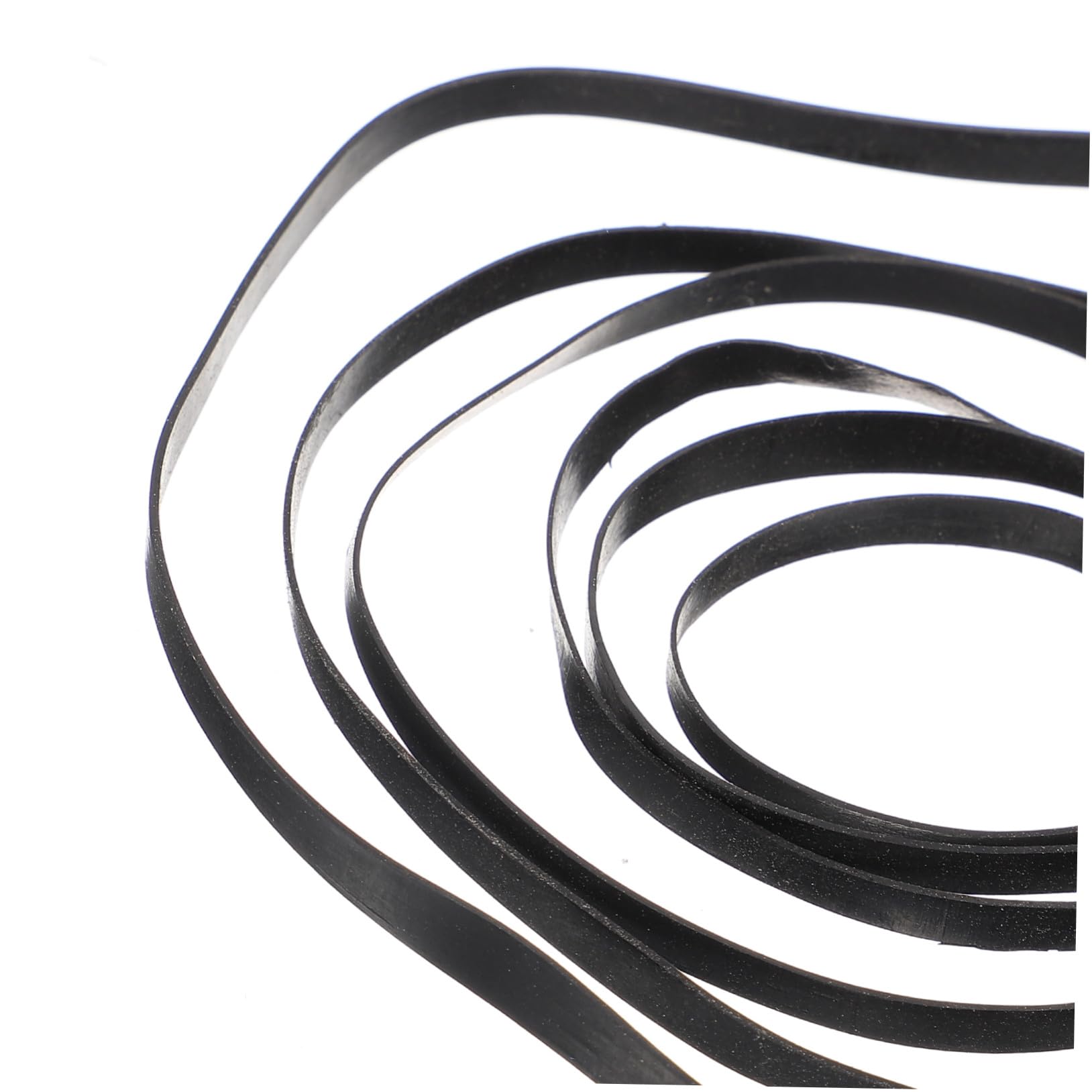 50 Correas de Goma Negras para Reparación de Grabadoras de Casetes, Correas de Casete de 4 Mm Resistentes al Desgaste para Reproductor de Cassette