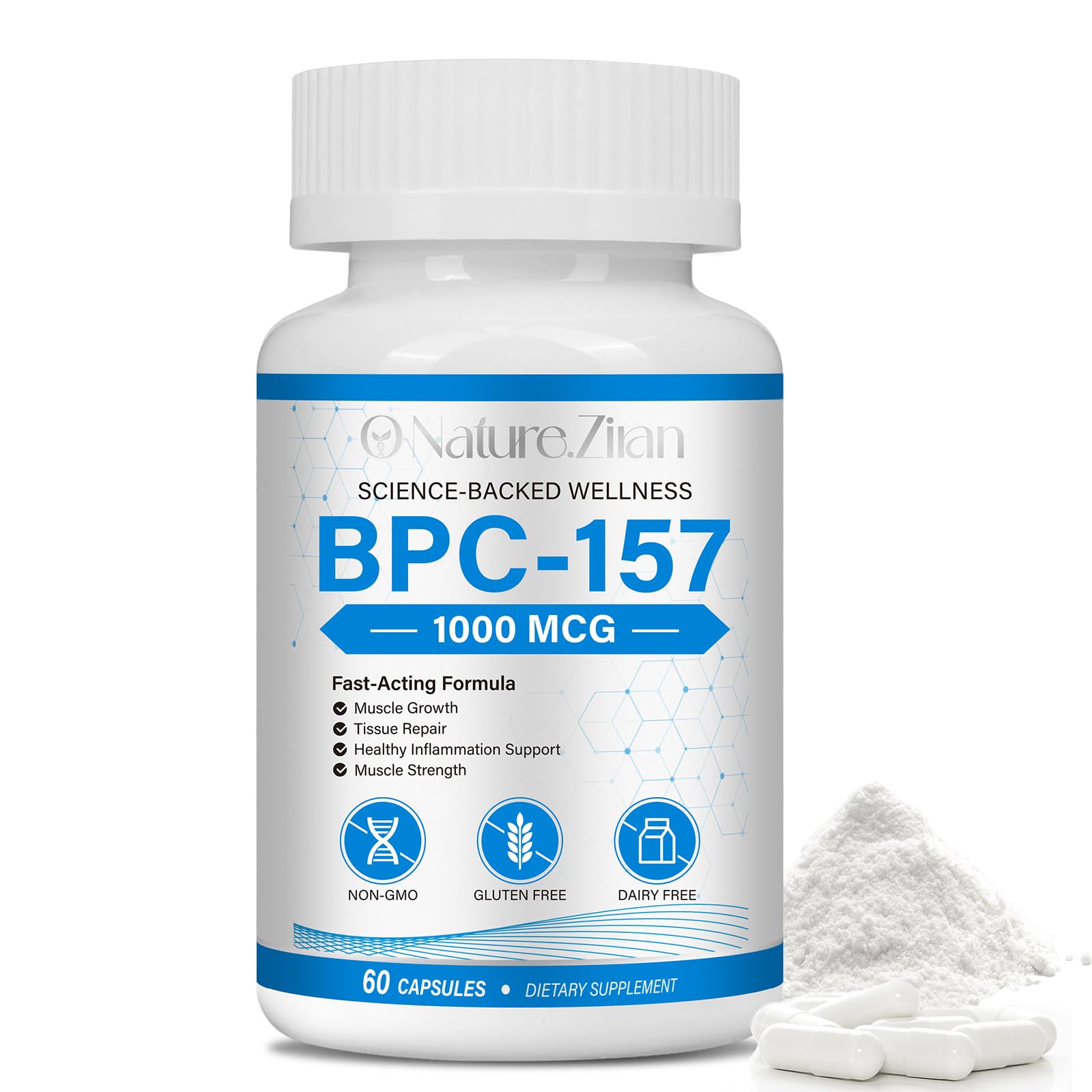 Complex 157 Capsules 1000 MG - High Potency Formula for Active Support Supplement - Non-GMO, Gluten-Free- 60 Capsules