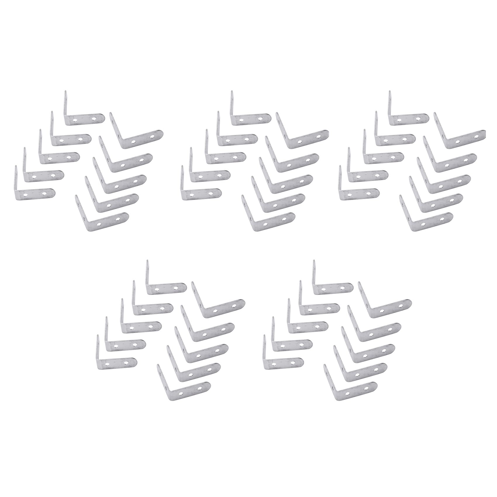 Support d'angle en acier inoxydable 50x50 mm equerre fixation meuble bois