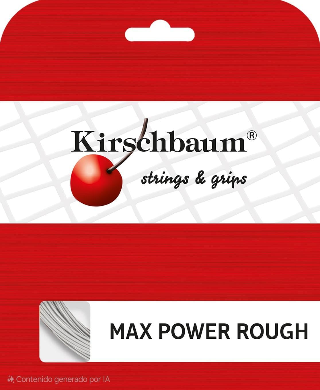 Kirschbaum Max Power Rough String Set - Black, 1.25 mm