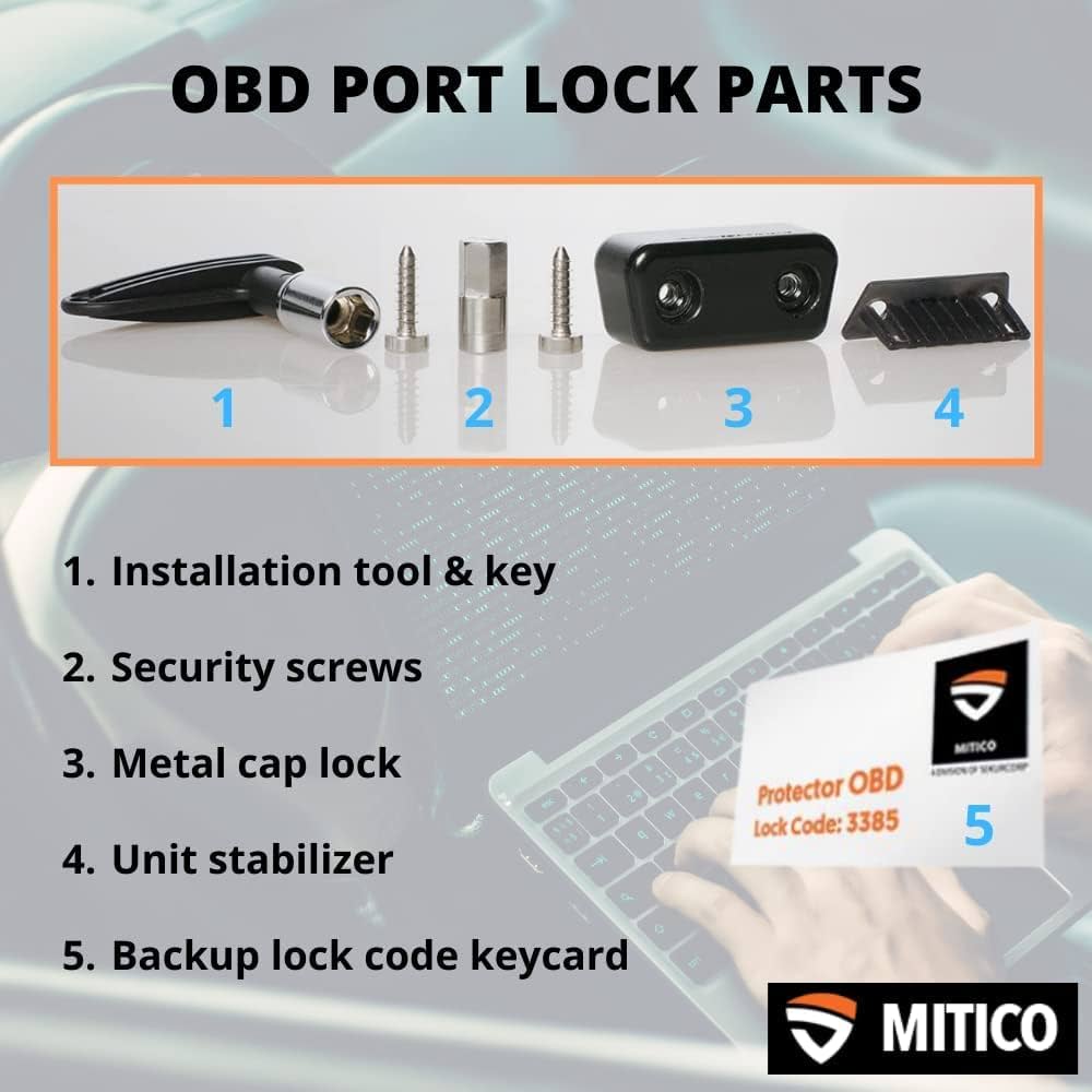 MITI OBD Protector | Metal OBD2 Port Lock Cap | Car Anti