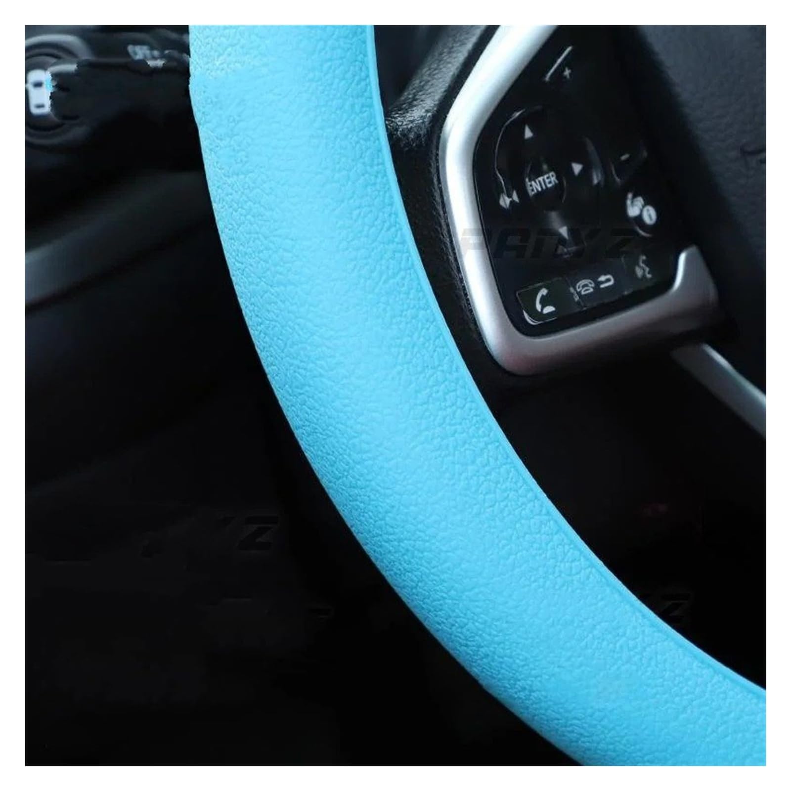 Cubierta Volante Coche Funda Universal Silicona Volante Coche Estilo Elegante para Automóviles Cubre Bujes Accesorios(J)