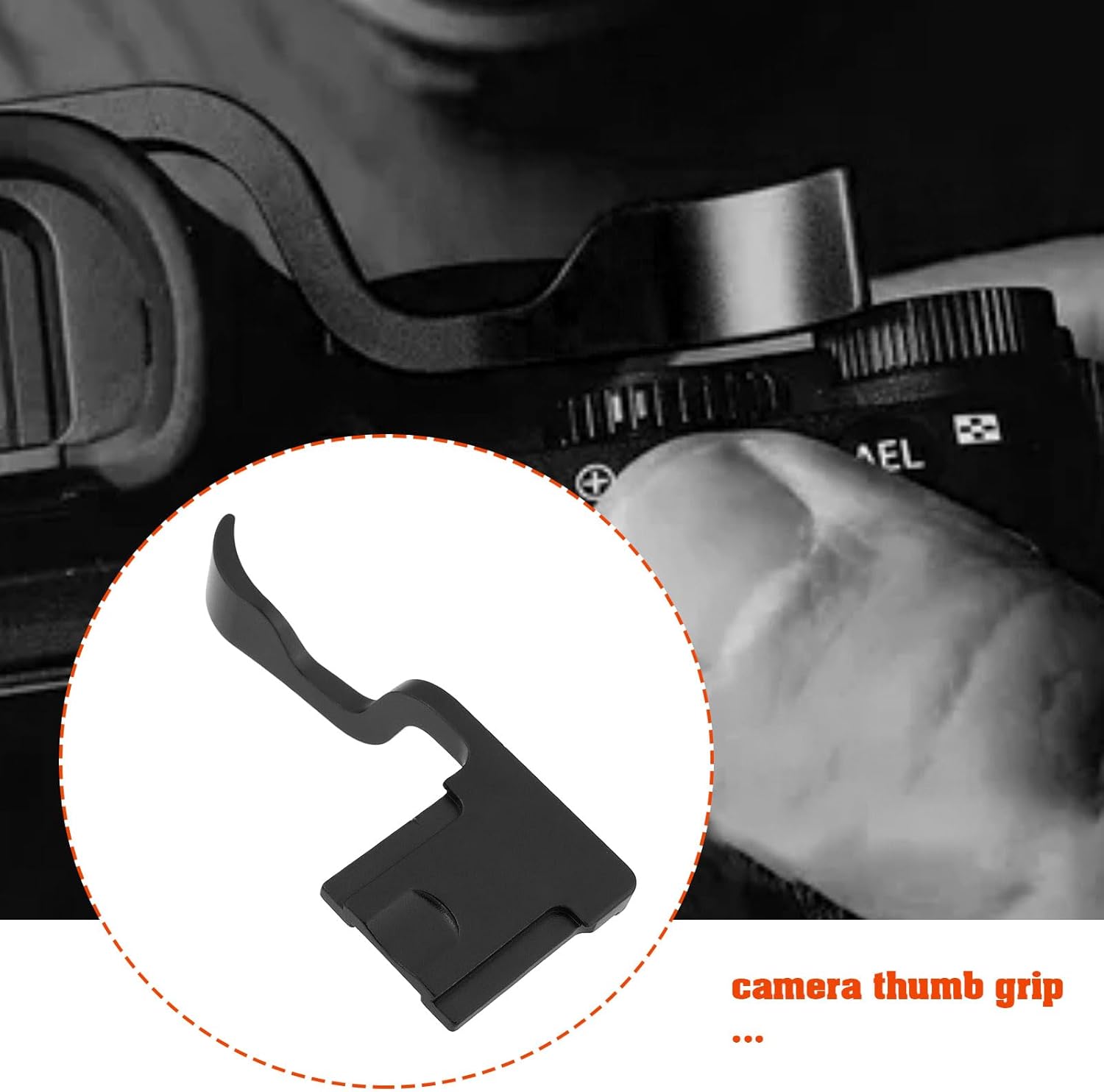 Hot Shoe Thumb Grip Aluminum Alloy Compatible with Fujifilm Compatible with Fuji XT-1 XT-2 XT-3 X-T30 XT20 XT10 XT30 II, Black - Image 3