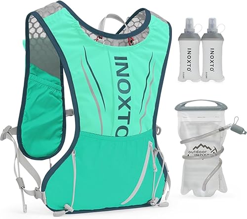 Miniatura 12 de Chaleco de hidratación para correr para hombres y mujeres, mochila de agua para correr, paquete de hidratación de 3 litros, para correr, maratón,